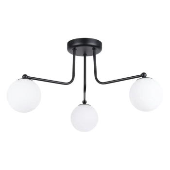 Kulista lampa sufitowa ASTRAL SL.1662 potrójna biała czarna