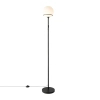 Podłogowa lampa kulista Wilson 2412594003 szklana metalowa czarna