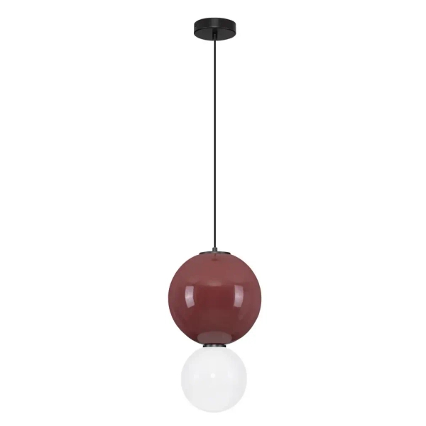Lampa wisząca kulista do salonu JORELIA LE45247 LED 7W 3000K czerwona biała