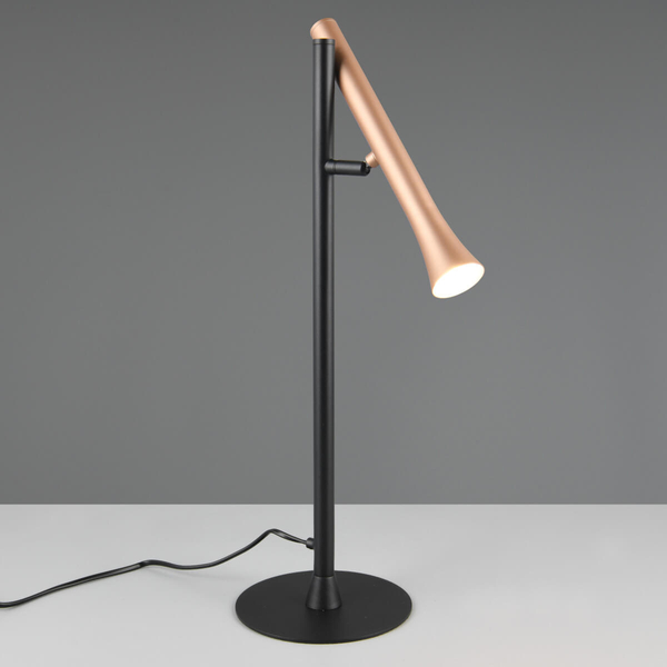 Stołowa lampka nocna FIATO 552010165 LED 3W 2300-4000K miedziana czarny