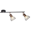 Plafon LAMPA sufitowa SOFIA 4 310965 Polux industrialna OPRAWA metalowa listwa regulowane reflektorki miedź czarne