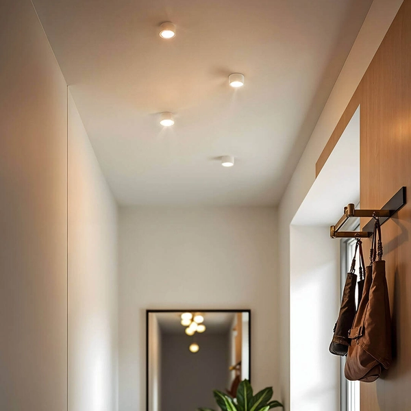 Natynkowa lampa 1169 Domeno LED tubka do kuchni metalowa biała