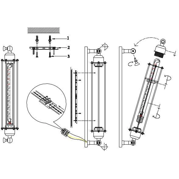 Kinkiet LAMPA ścienna CGNEMOKINKIETBLACK COPEL marynistyczna OPRAWA metalowa drut czarny matowy