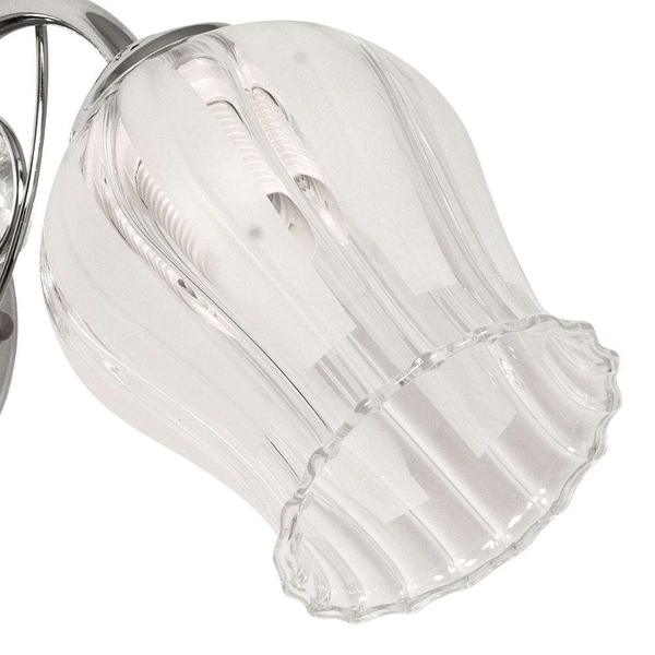 Kinkiet ścienny VEN K-K 1466/1 klasyczna z kryształkami chrom przezroczysty