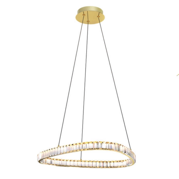 Lampa kryształowa wisząca Athesa MD3169-1-3GT LED 25W 3000-6000K złoty