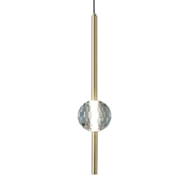 Wisząca lampa Cristalita CGCRISTALITA38 LED 6W 3000K kula mosiądz