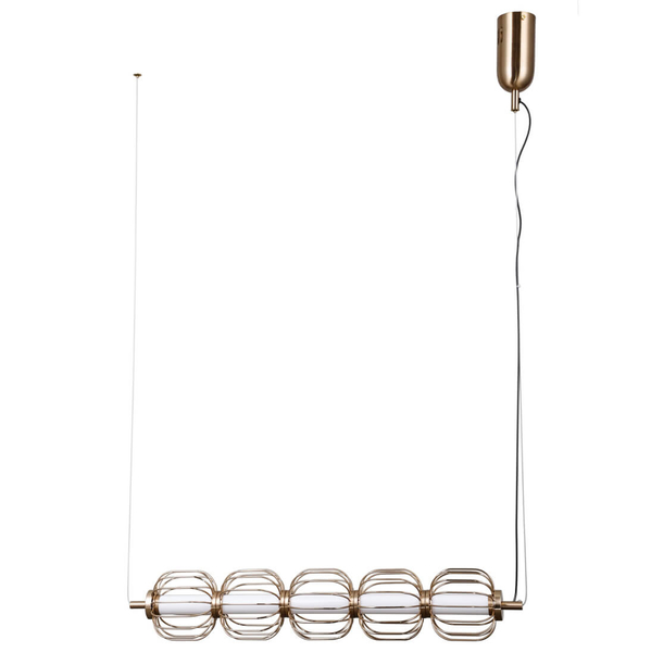 Lampa zwieszana Pedro PND-34405-5-HBR LED 100W 3000K metalowa złoty