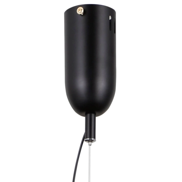 Wisząca lampa Fuente PND-34395-3V-BK LED 45W 3000K czarny przezroczysty