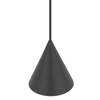 Zwieszana lampa stożkowa ZENITH 11454 do salonu jedwabisty grafit