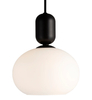 Nowoczesna lampa wisząca Notti 2011003003 Nordlux do salonu czarna biała