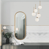 Ścienna LAMPA loft PEREZ LE41751 Luces Exclusivas okrąga OPRAWA szklany kinkiet modernistyczna kula biała złota