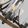 Żyrandol lampa nad stół QN-ANGELO5 drewniany czarny