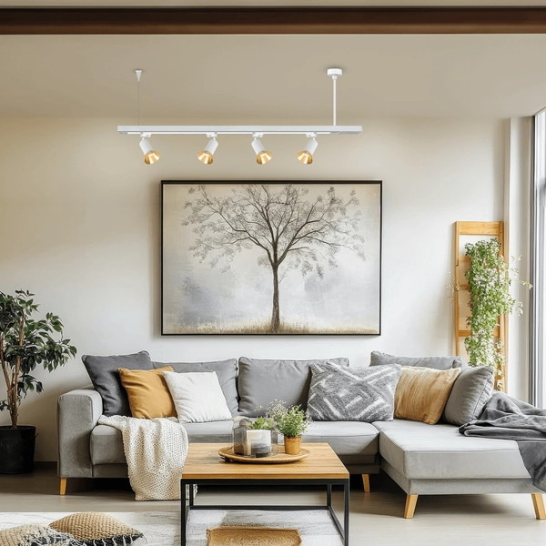 Zawiesie do systemu szynowego 3-fazowego TRACK ML1196 białe