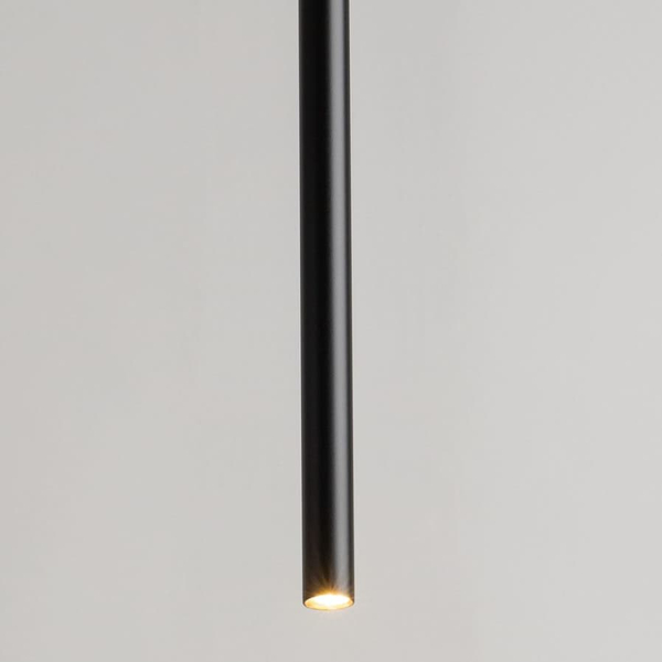 Lampa wisząca tuby Sopel 33615 Sigma wielopunktowa metalowa czarna