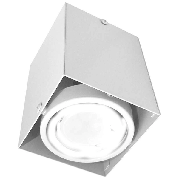 Spot LAMPA sufitowa BLOCCO ML476 Milagro natynkowa OPRAWA metalowa LED 7W 3000K oczko regulowane kostka cube biała