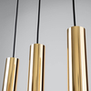 Lampa wisząca potrójna Lagos SL.1201 do salonu tuba modernistyczna złota