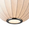 Okrągła wisząca lampa SILK ST-2330-30 Step jedwabna do sypialni biały