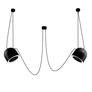 LAMPA wisząca DOBO 9036 Shilo metalowa OPRAWA modernistyczny zwis czarny