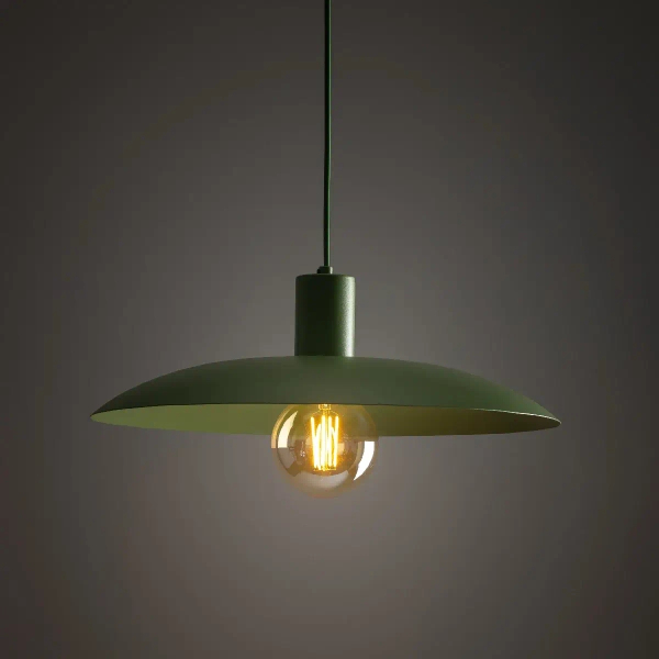 Lampa wisząca nad stołem Astra 10713 żarówka na kablu zielony