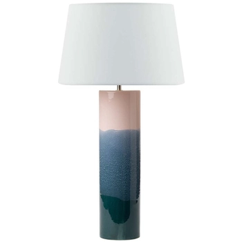 Ceramiczna lampa stołowa Ignatio IGN4255+ČEZ162 Dar Lighting do salonu biała kolorowa