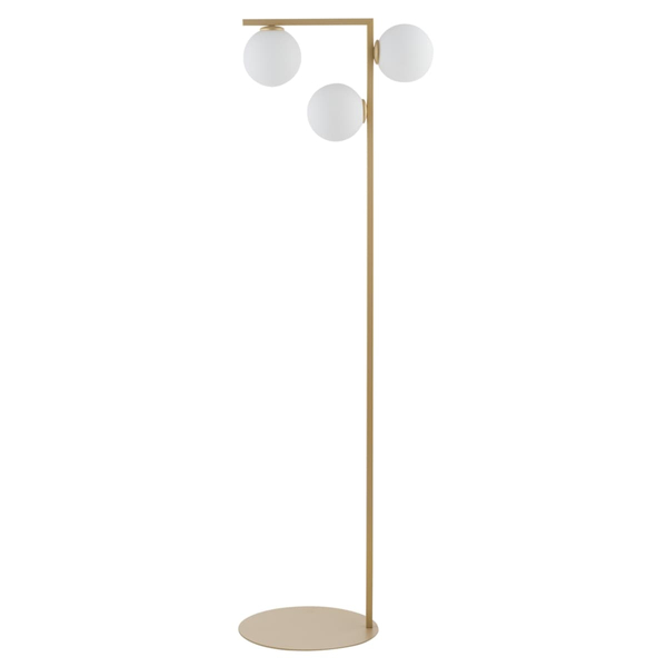 Stojąca lampa molekuły Andy 33340 Sigma kule szklane klosze biała złota