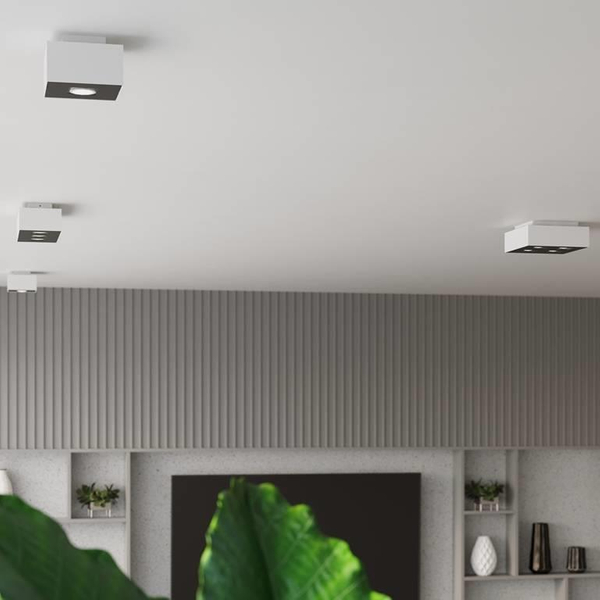 Downlight LAMPA sufitowa SL.0068 prostokątna OPRAWA metalowa biała