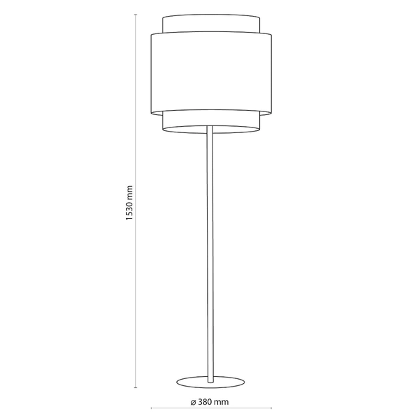 Lampa podłogowa ratanowa Boho 5568 TK Lighting ażurowa czarna słomkowa