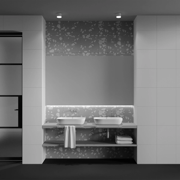 Okrągła lampa sufitowa Pauline C087CL-GX53-W Maytoni IP44 do sypialni biały