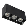 Liniowa lampa sufitowa 1057 Domeno LED 9W 3000K oczka spoty czarna