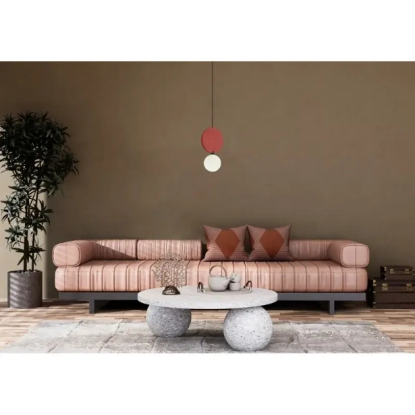Lampa wisząca do jadalni Andrea PND-59779-1M-RED czerwona czarna