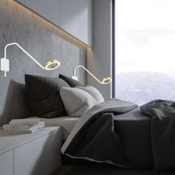 Wisząca lampa nowoczesna 20254 LED 5W 3000K szklana biały czarny