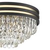 Kryształowa lampa sufitowa NAICA C0525-05A-P7D7 glamour czarna złota