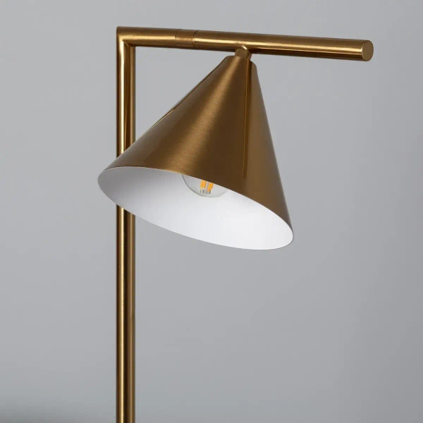 Stołowa lampa Libro ABR-LSV-E27 Abruzzo regulacja marmur złoty