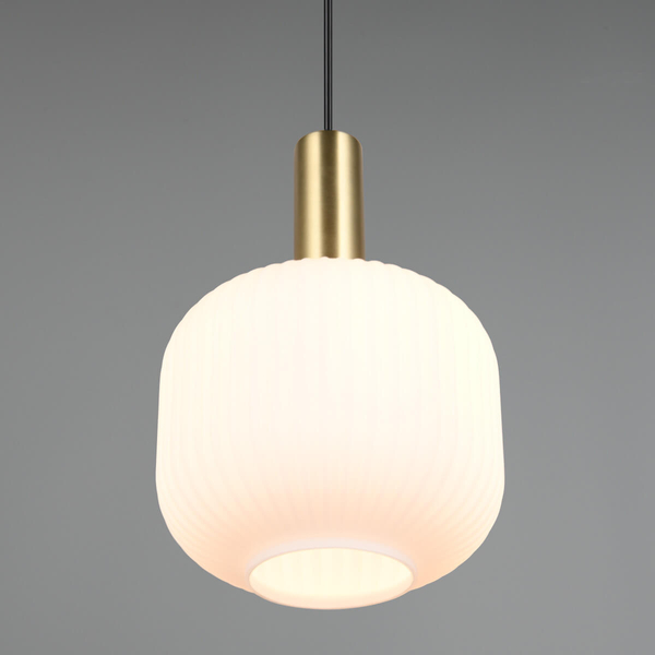 Lampa wisząca DIVA 319800108 pojedyncza metalowa czarny złoty biały