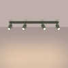 Sufitowa lampa na listwie RING SL.1504 tubki regulowane oliwkowe
