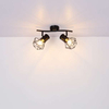 Industrialna LAMPA sufitowa PRISKA 54017-2 Globo metalowa OPRAWA plafon druciane klatki regulowane czarne