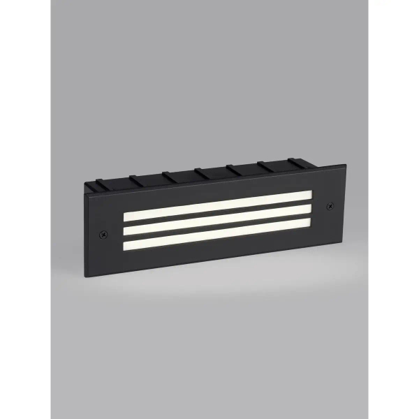 Prostokątny zewnętrzny kinkiet SORELIO LE75316 LED 6W 3000K IP65 czarny