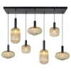 Loftowa lampa zwisowa Maloto 45386/07/62 Lucide molekuły szklane czarne
