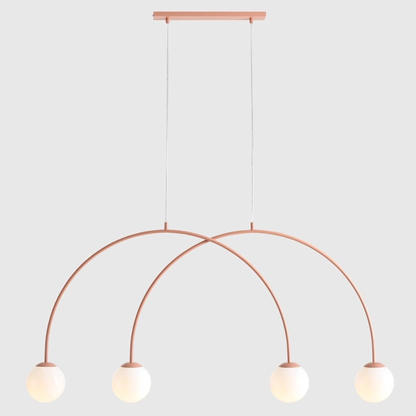 Molekułowa lampa wisząca nad stół UNA 1116L11_S Aldex koralowy