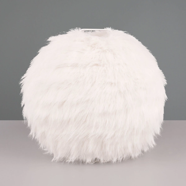 Pluszowa lampka stołowa Furry R51581001 do sypialni biały
