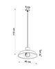 LAMPA wisząca SL.0282 okrągła OPRAWA betonowy zwis skandynawski beton OUTLET