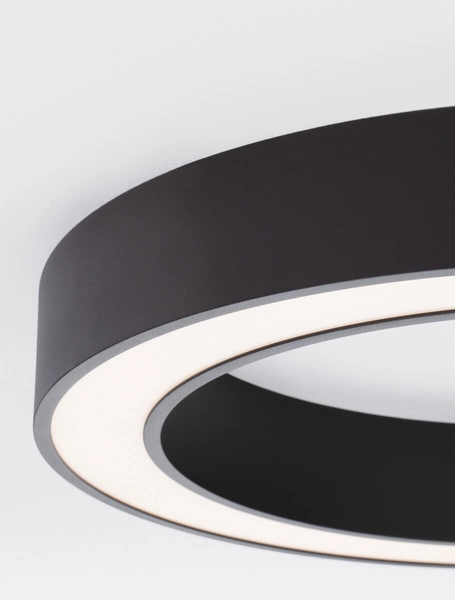 Okrągły plafon pokojowy Claro pierścień LED 50W 2700-4000K czarny