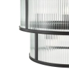 Loftowa wisząca lampa Bianka BIA0622 do salonu żebrowana czarna