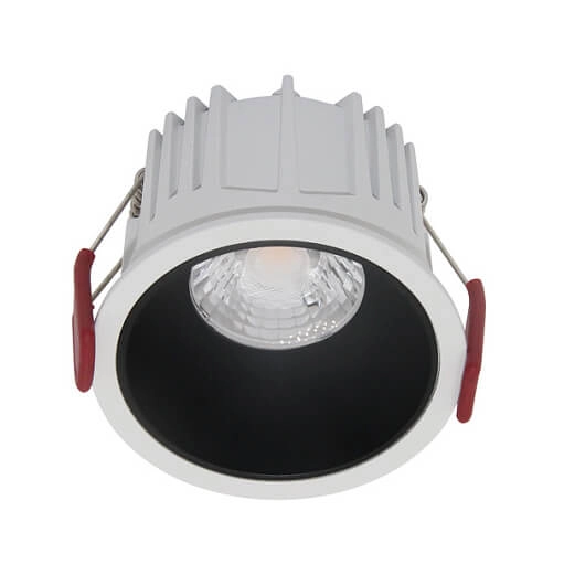 Okrągła lampa sufitowa Alfa DL043-01-15W4K-RD-WB LED 15W 4000K biały czarny