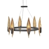 Dekoracyjny żyrandol WILLOW QN-WILLOW6-CBK 6-punktowy czarny złoty