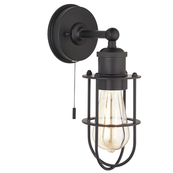 Industrialny kinkiet L&-199948 Light& z włącznikiem IP44 czarny