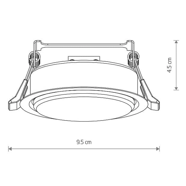 Sufitowa lampa punktowa Uno 10841 Nowodvorski z klipsem oczko czarna