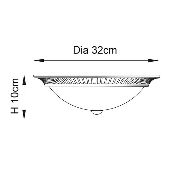 Salonowa lampa sufitowa Brahm 91123 plafon mosiądz biały