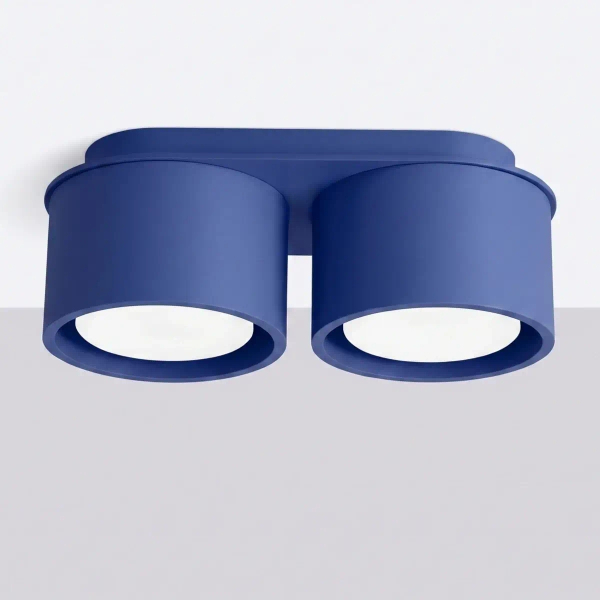 Podwójna lampa sufitowa MODO niebieska SL.2459 2xGx53 tubki