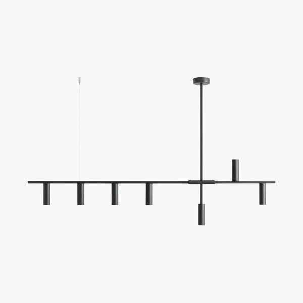 Lampa wisząca Trevo 7 1104T1 Aldex tuby downlight czarny